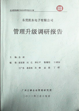 2012年4月5日，正睿咨詢向潔麗決策層陳述調(diào)研報告